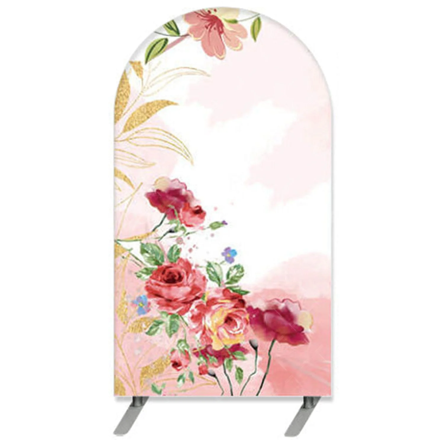 Rose Pink Floral Theme Wedding Party Arch Backdrop Kit for Weddings Bridal Showers Anniversaries and Elegant Event Decorations