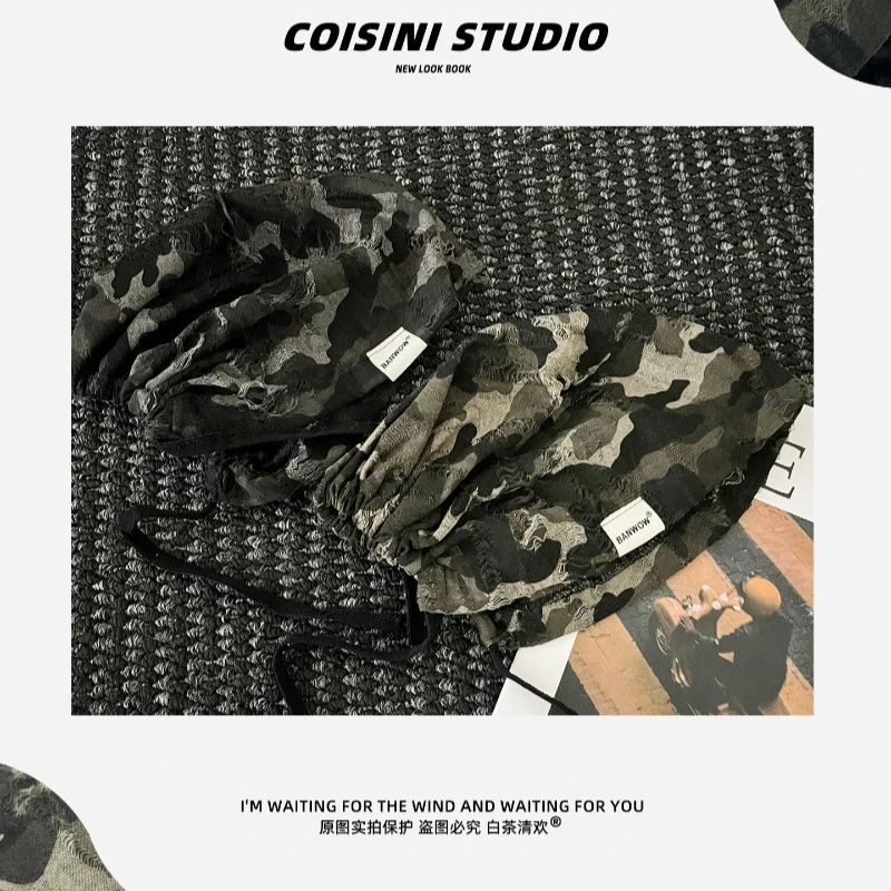 Neue Y2K Camouflage Pullover Stacked Cold Hat für Herren und Damen – Frühling und Sommer Outdoor Street Strap Casual Beanie Caps – Detail 4