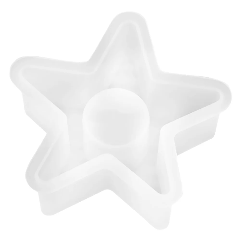 

Candlestick Holder Silicone Molds DIY Star Shaped Holder Molds Pentagram Table Decoration Reusable Heatproof