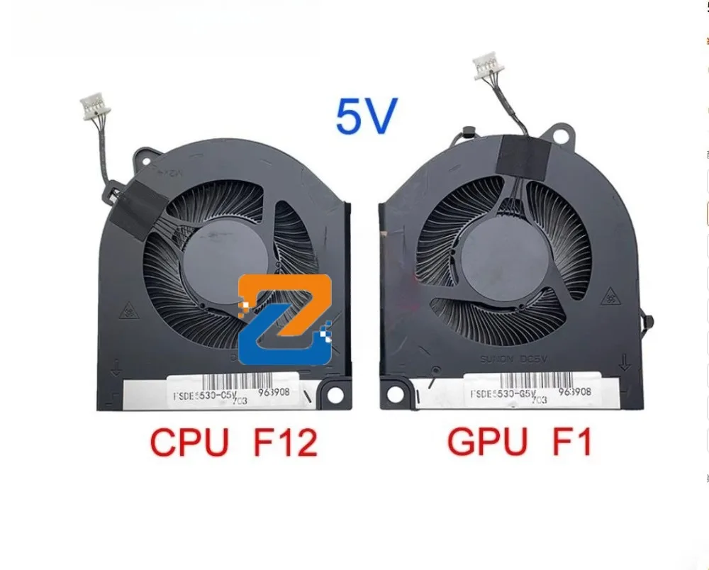 

Новый охлаждающий вентилятор для ноутбука, процессора и графического процессора для DELL G15 5530 5535 2023, кулер, вентилятор радиатора, 5 В постоянного тока