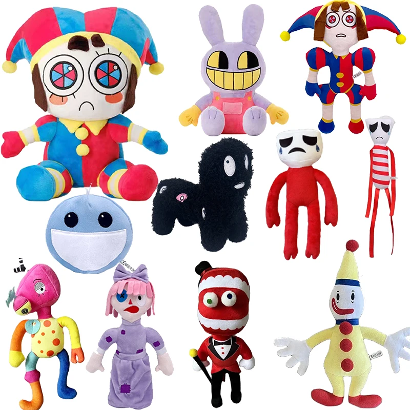 The Amazing Digital Circus ​Plush Cartoon Plushie Toys Theater Rabbit Doll Stuffed Toys Children Christmas Kids Gifts