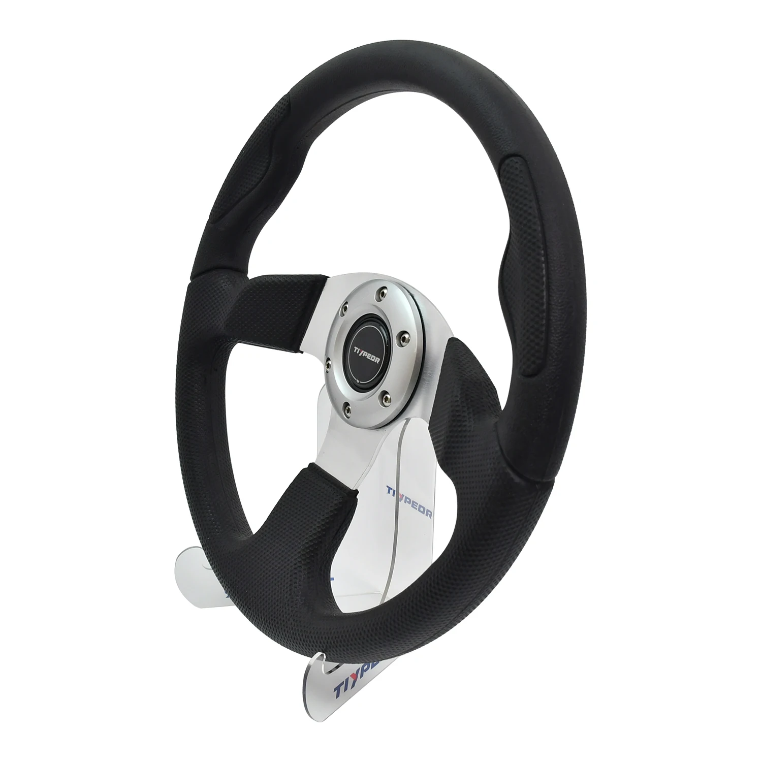Tiypeor Aluminum Spoke PU 340MM Car Racing Drifting Steering Wheel