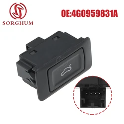 SORGHUM 4G0959831A Rear Trunk Lock Button Release Control Switch For AUDI A4 S4 A6 S6 RS6 A7 RS7 A8 Q3 Q5 Q7 4G0959831A5PR