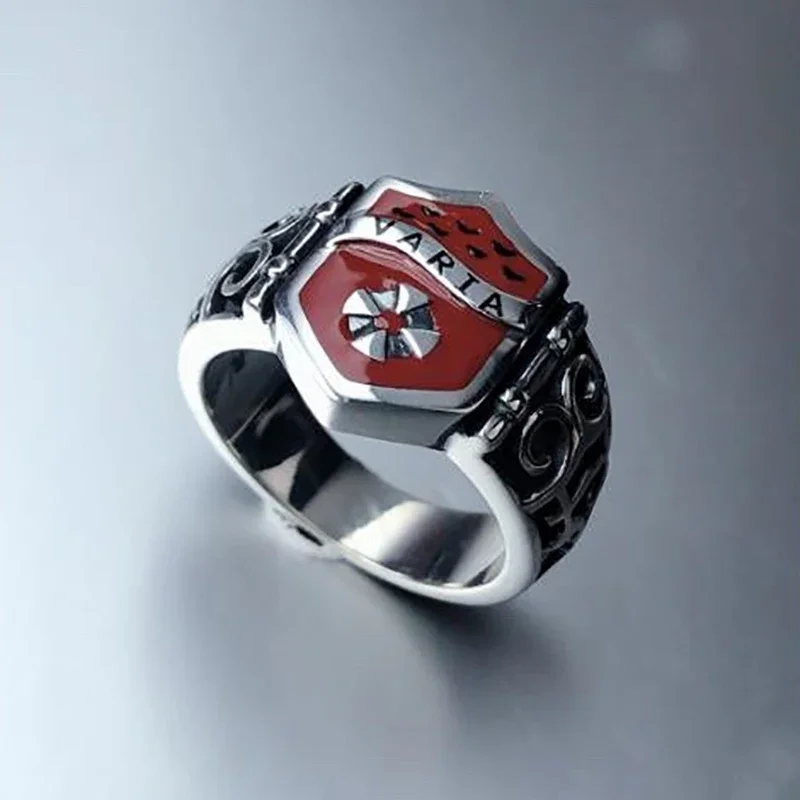 Anime Katekyo Hitman Reborn Pengo Column Ring Cosplay Vongola Famiglia Varia Rings For Men Women Jewelry Accessories Gifts