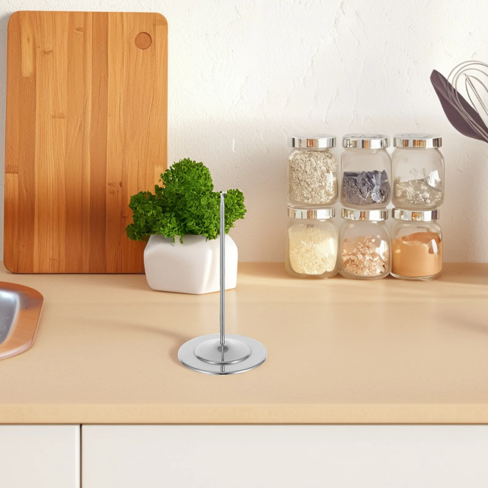 

Restaurant Receipt Fork Stainless Steel Ticket Spike Holder Check Bill Invoice Organizer Desk Stand Nonslip Portable Use