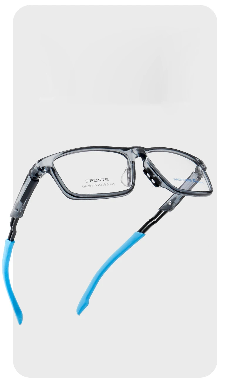 Ultra Licht TR90 Gläser Mode Sport Brillen Schwarz Angepasst Optische Brillen Rahmen Myopie Mann Frau G6201 – Detail 1