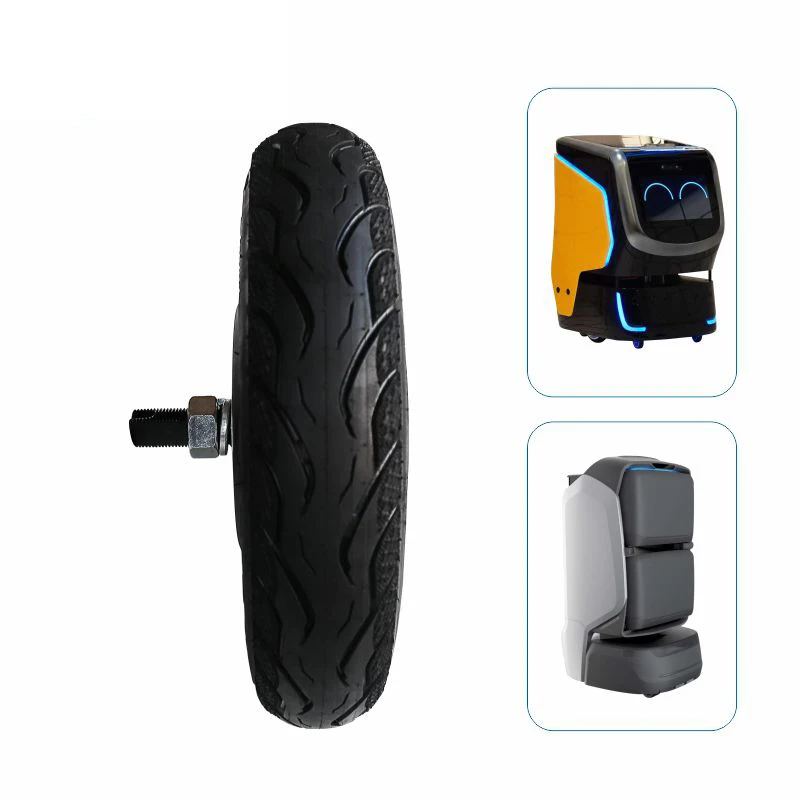 ZLTECH Tanpa Sikat 14 Inci 48V 800W 150RPM 300Kg Beban Tahan Air IP65 Roda Hub Motor Dc dengan Encoder 4096-Wire untuk Robot AMR