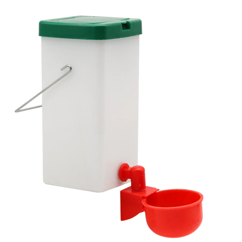 1000ml Geflügel-Automatiktränke mit Wasserbecher und Aufhängehaken für Hühner, Kaninchen, Vögel, automatische Trinkschale, Farmzubehör – Detail 1
