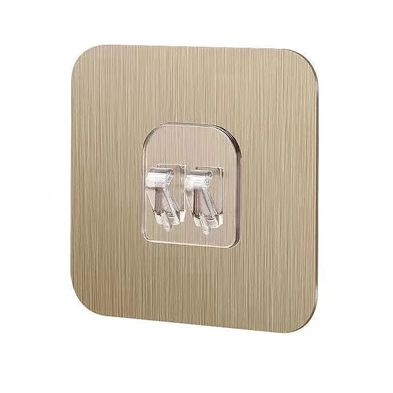 5Pcs Seamless Adhesive Hooks Transparent Acrylic Door Rear Hook Toilet Storage Rack Sticky Hooks