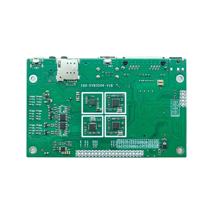 TopElec IDO-EVB3506 Evaluation board with Rockchip RK3506 RK3506J IC based RK3506 development board support Linux OS max 8G eMMC
