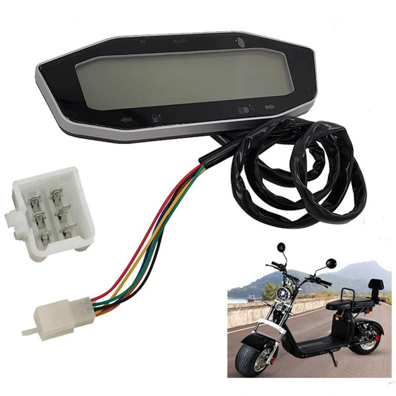 Electric Scooter 60V 72V Odometer Battery Power Display Speedometer Gear Table For Citycoco Scooter Parts Component image 2