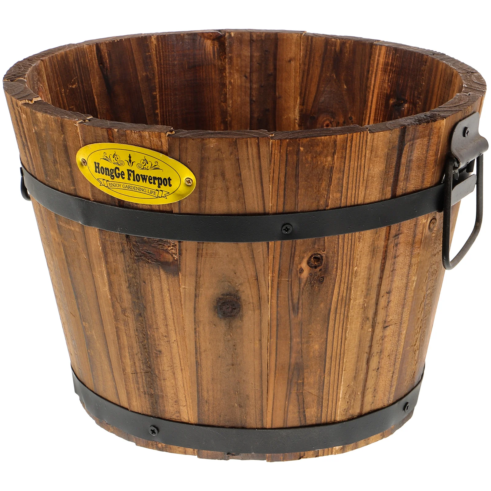 

Planting Pot Wooden Flower Bucket Pots for Plants Window Boxes Planters Outdoor Gardening