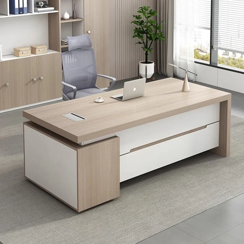 Work Sedentary Computer Desks Drawers Storage Reading Stand Study Office Desk Luxury Conference Mesa Ordenador Office Furniture