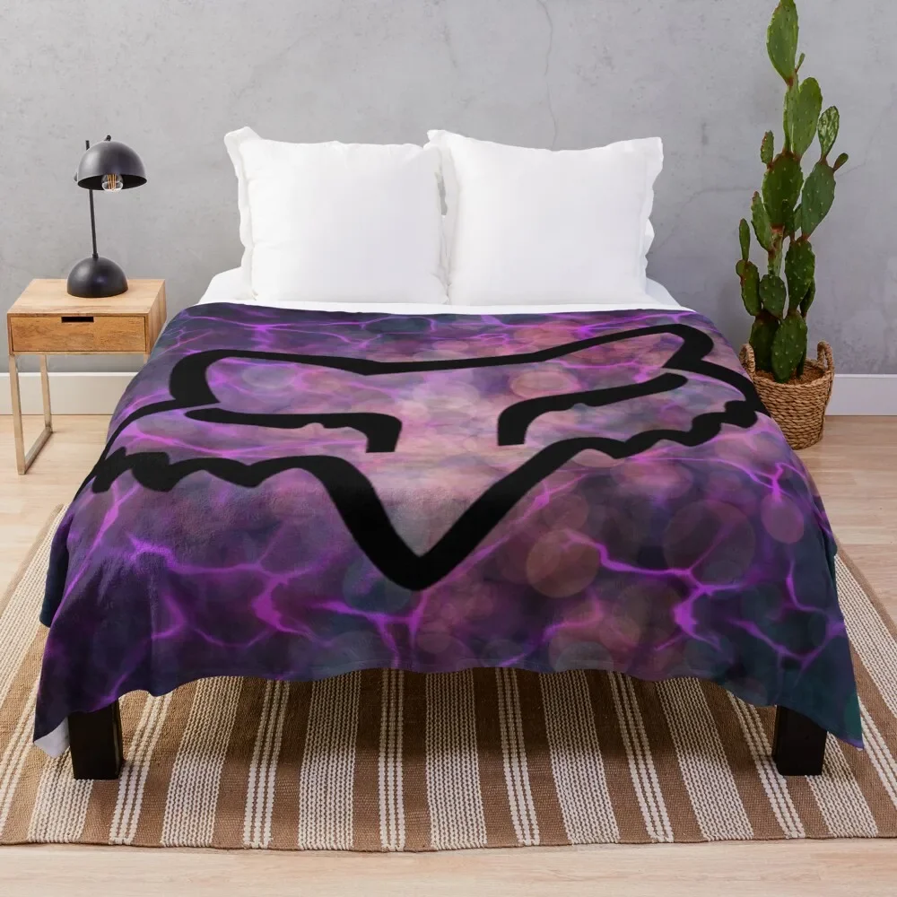 Racing merch braap mixed colors galaxy Throw Blanket Moving Single Decorative Sofa Bed Fashionable Blankets