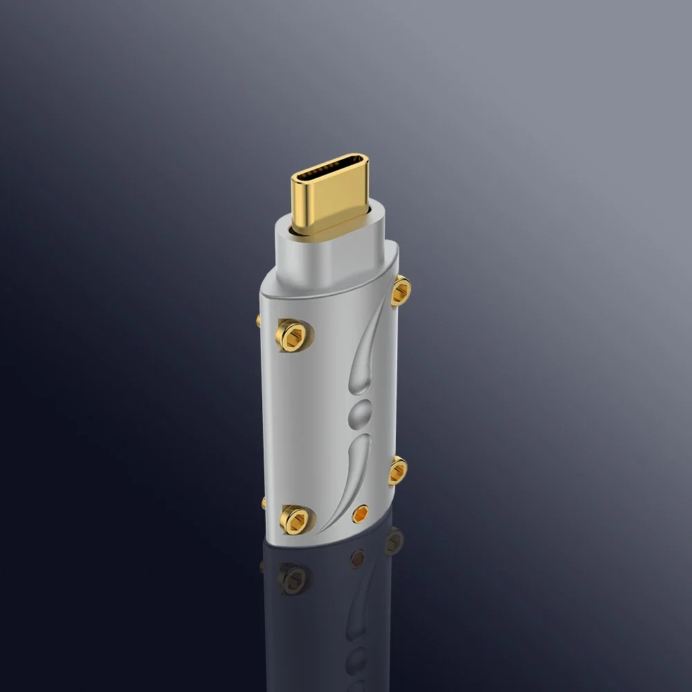 VIBORG VT09 Gold Plated Type C Type-C USB C 3.1 High End USB Connector Brass Male Plug Welding Type USB-C for DIY USB Cable