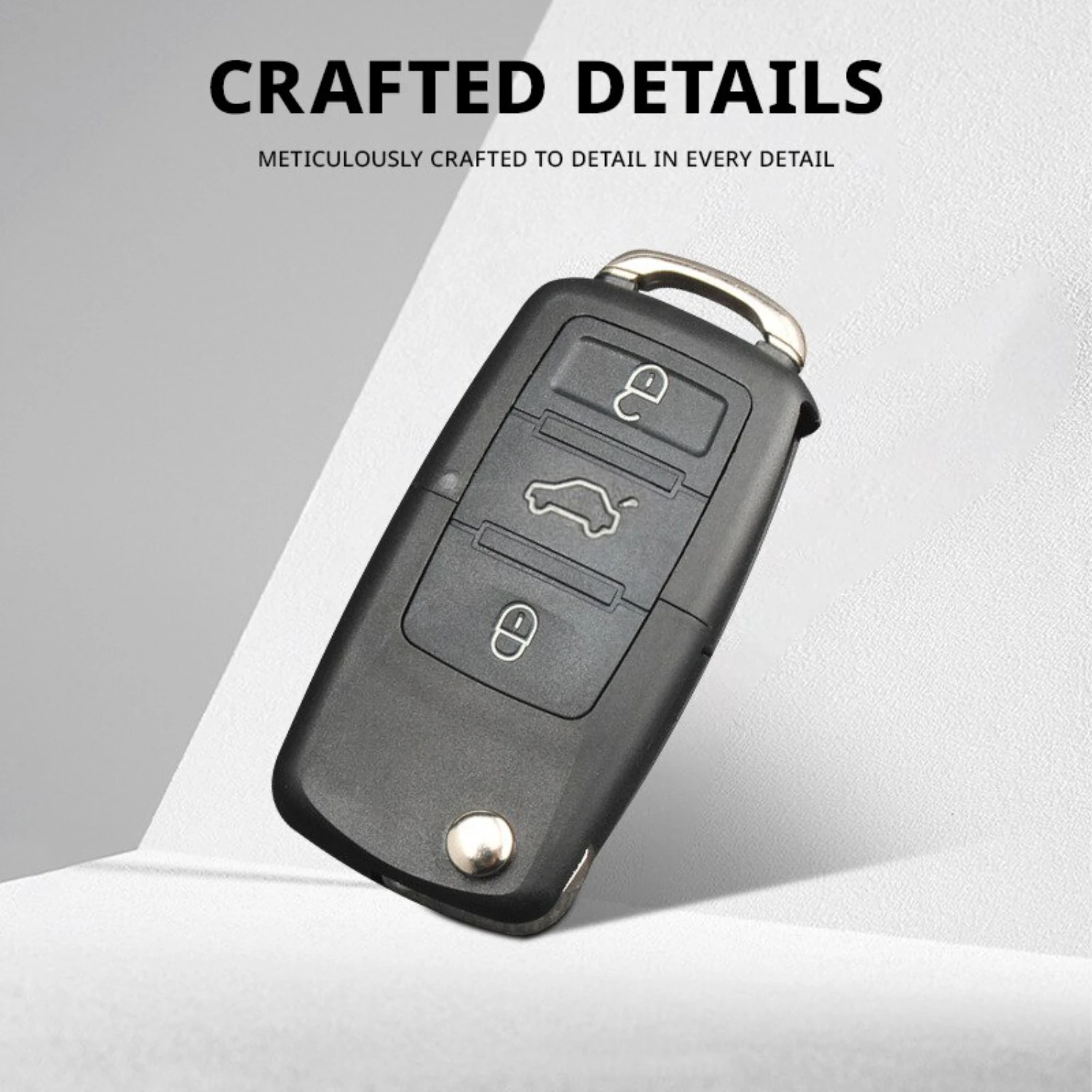 Sleek, Stylish, and Durable Car Keychain Shell Cover - Compatible with B5 Blade, Remote Control Flip Key with 3 Buttons - Less H