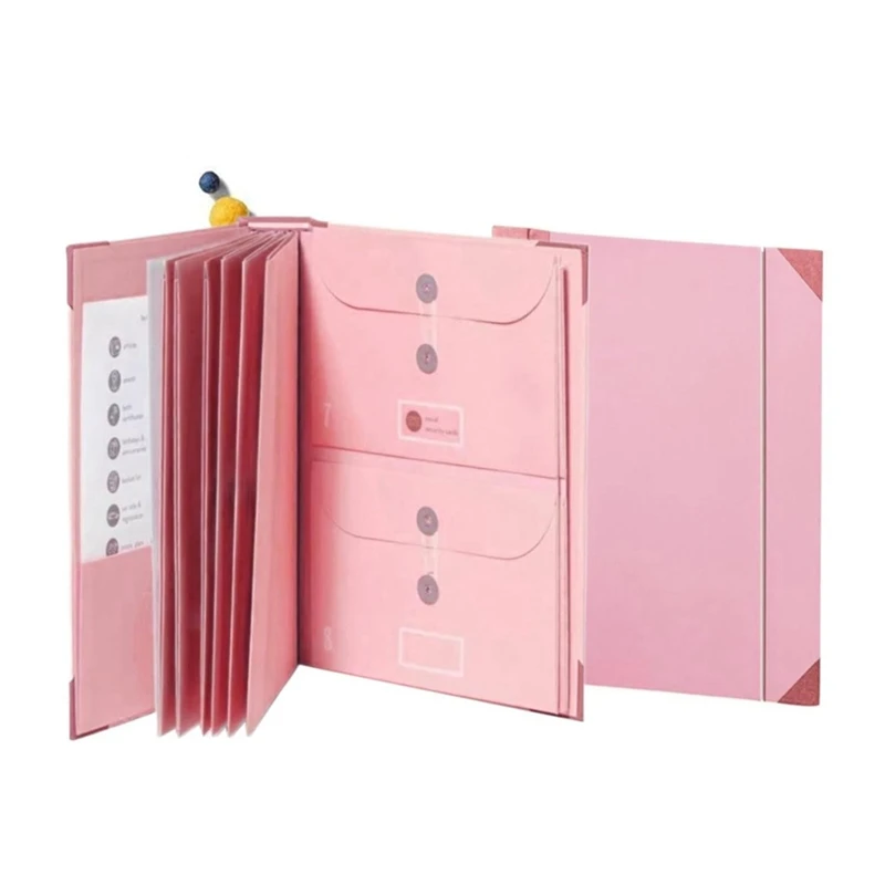 Document Organizer Folio, In Case I Go Missing Binder,Folio Folders With Pockets, Important Document Organizer