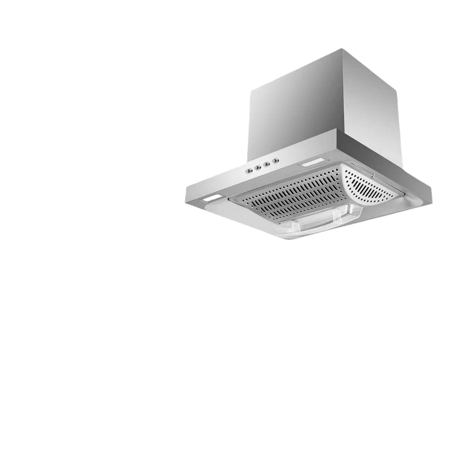 モダンなスリムレンジフード、クリスタルスクリーンと先進技術搭載、キッチン用レンジフード