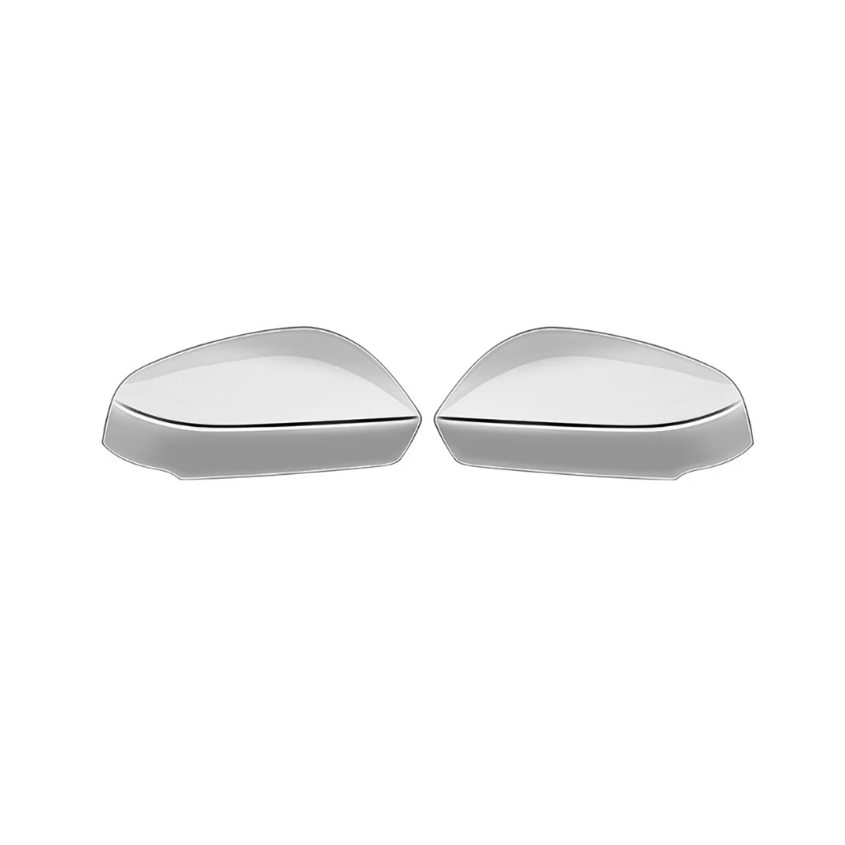 Car Silver Side Mirror Covers Side Wing Mirror Cover Cap for Toyota Alphard 40 Series 2023+