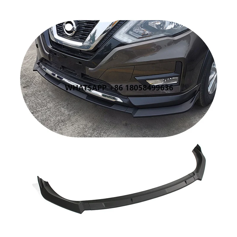 

Car Exterior Accessories New Design Black Carbon Fiber Front Bumper Lip Spoiler for Nissan X-Trail