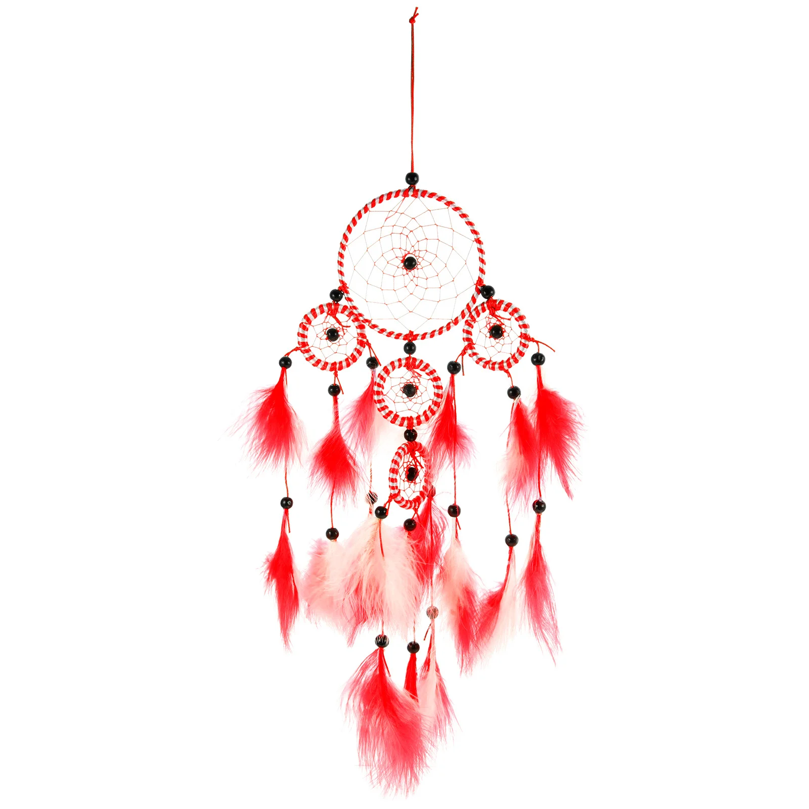 

Dream Catcher Hanging Decor, Handmade Rainbow Plume Pendant For Bedroom Home Wall Window Car Indoor Outdoor Garden
