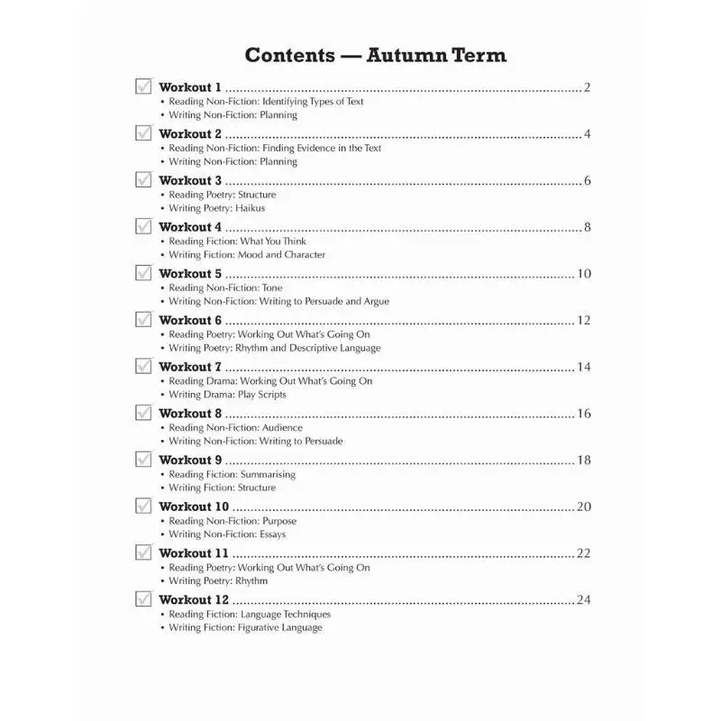 New KS3 Year 8 English 10Minute Weekly Workouts CGP Coordination Group Publications 9781837740499 Book