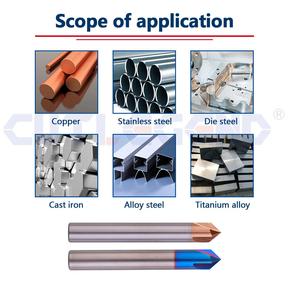 CUTLEGEND Chamfer Milling Cutter Carbide Corner Countersink Chamfering Mill Deburring Edges V Grove Router 60 90 120 Degree