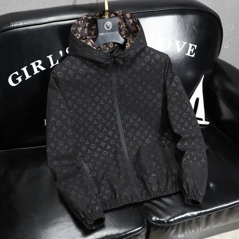 

Light Luxury Men's Fat Spring Jacket Men's Casual Men's Jacket Hooded Loose Top