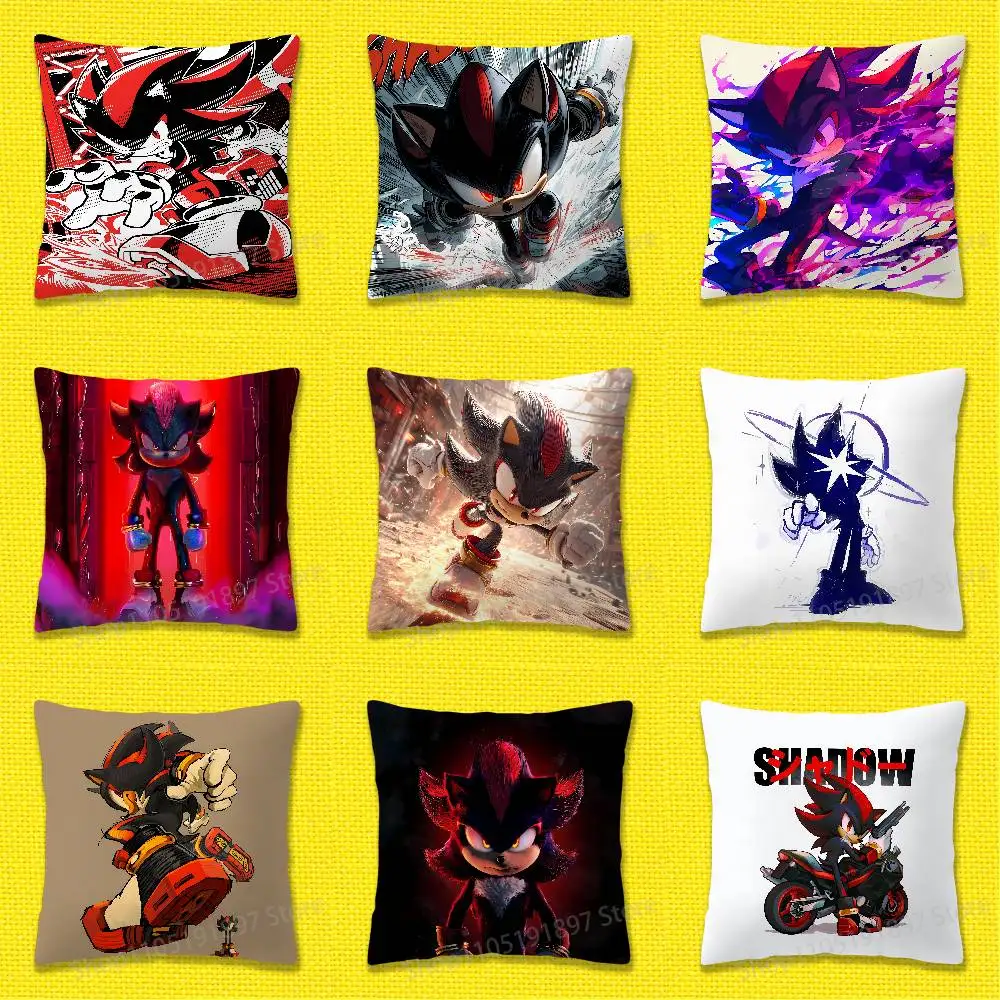 

S-Shadow the H-HedgehogS Throw Pillow Case For 50x50cm 40x40cm 55x55cm 45x45cm 30x30cm Square Bedroom Pillowcase Cover