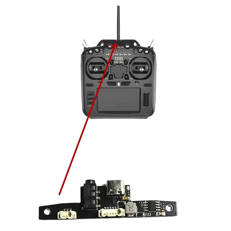 RadioKing TX18S RadioMaster TX16S Charging Board USB-C Type-C Charge PCB for  OpenTX RC Transmitter Upgrade Into Chargable