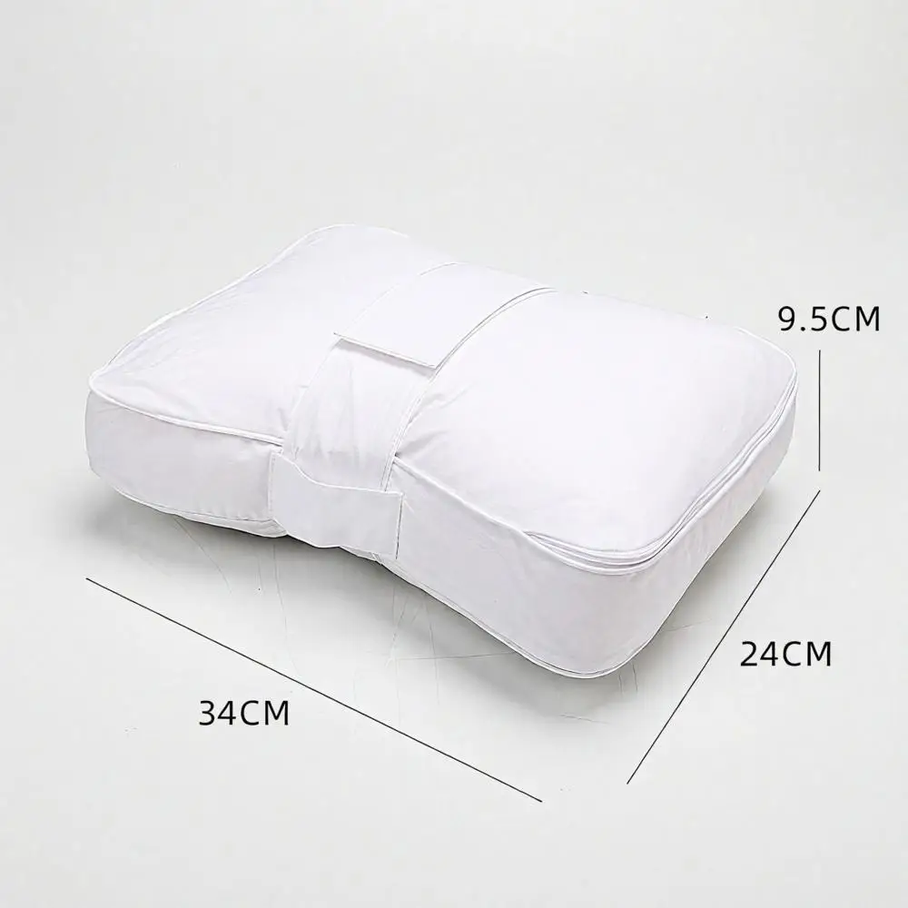 Shredded Sponge Leg Pillow with Straps for Side Sleepers Knee and Foot Support Pad Adjustable Strap Side Sleeper Leg Pillow
