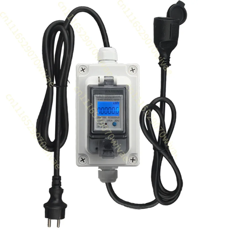 Electric meter European 220V-250V charging pile to take electrical appliances New energy electric vehicle counter