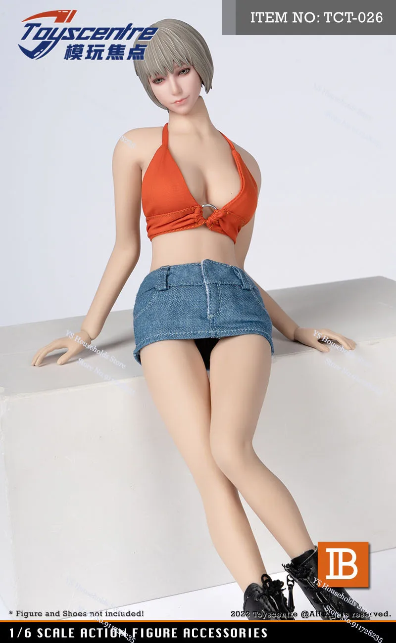 TCT-026 1/6 feminino soldado suspender colete shorts quentes roupa interior conjunto brinquedos acessório para 12 "menina figura de ação corpo