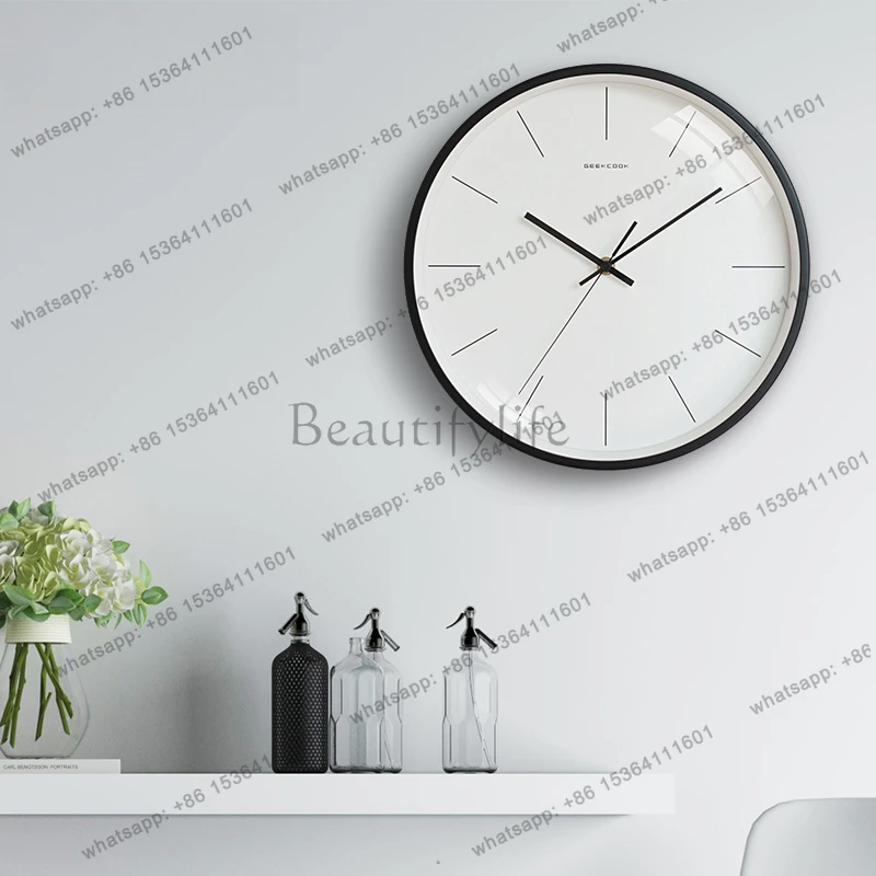 Light Luxury Fashion Wall Clock Design Aesthetic Living Room Modern Simple Wall Watch Minimalist Interior Wanduhr Home Furniture