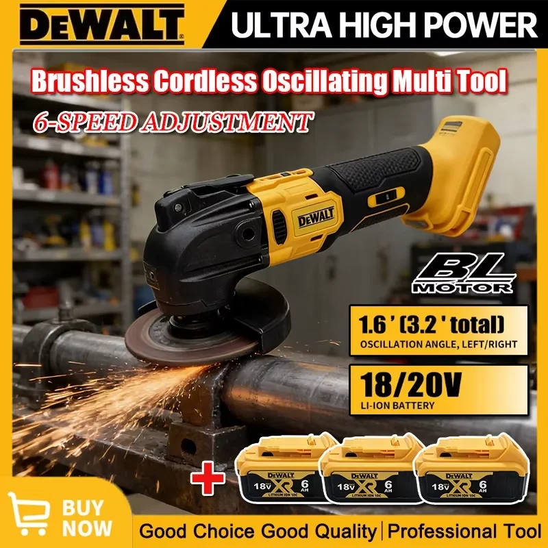 Herramienta oscilante Dewalt 18v 20V sin escobillas de liberación rápida, herramienta multifuncional, cortadora eléctrica renovable para batería