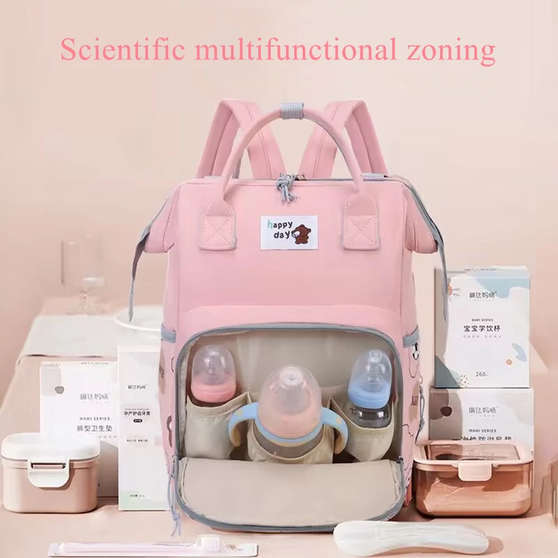 Large Size Diaper Bag Backpack Baby Nappy Changing Bags Multifunction Waterproof Secure Travel Back Pack Organizer Maternity Bag