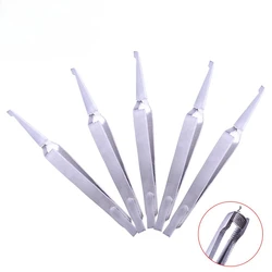 1PC Dental Orthodontic Bracket Tweezers Holder Dentistry instrument Stainless Steel Serrated Tweezers Plier for Teeth Care Tools
