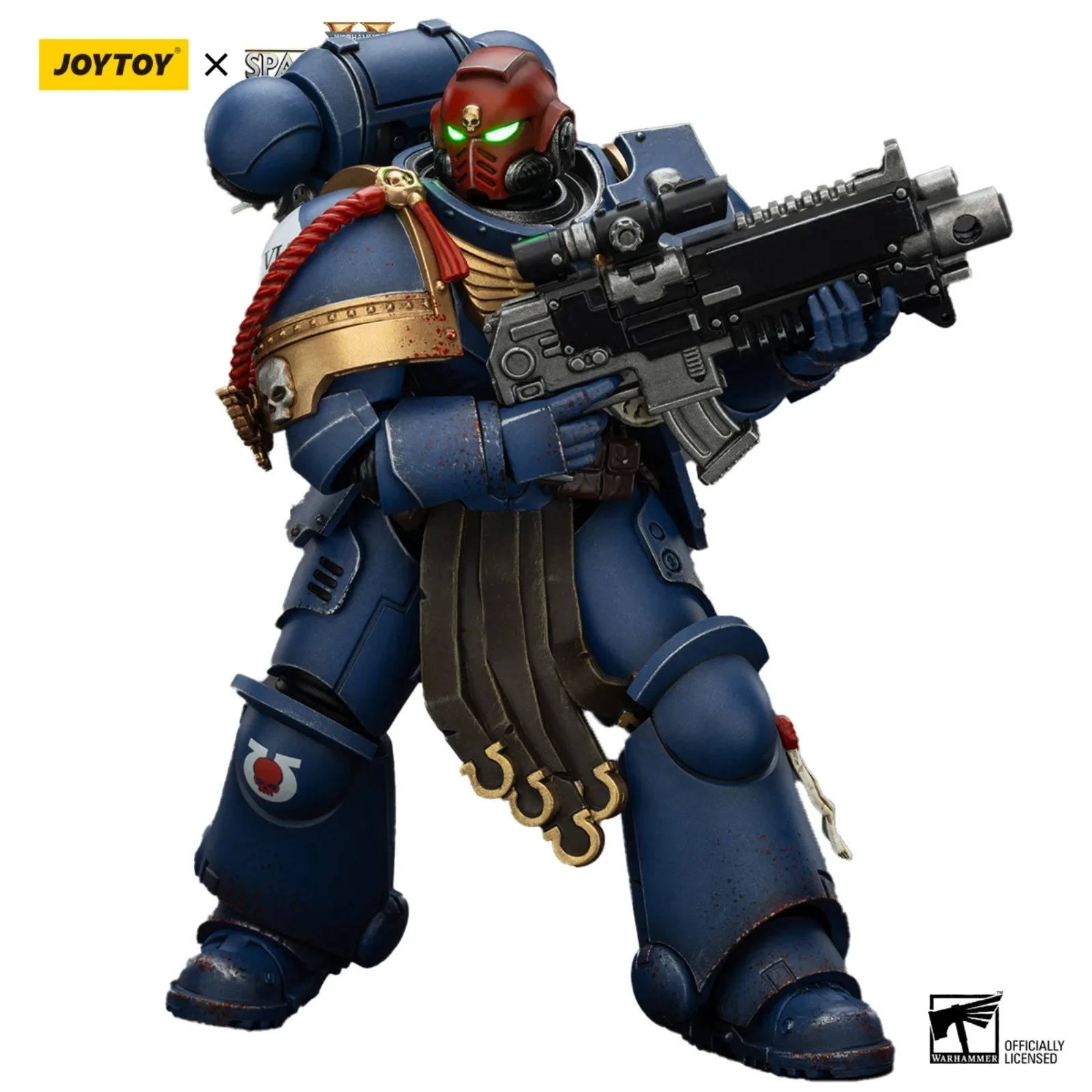 JOYTOY Warhammer 40K 1/18 Scale Ultramarines Sergeant Gadriel Action Figure Collectors Edition อะนิเมะทหารรุ่น