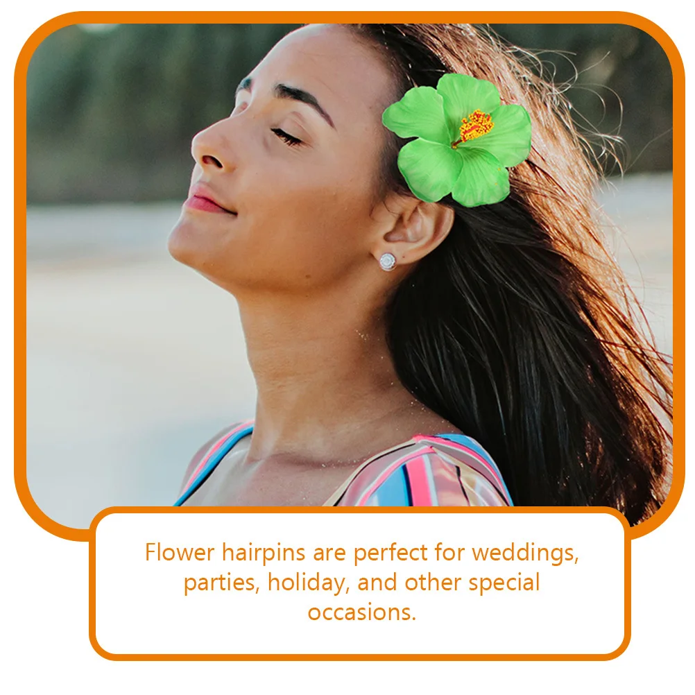 6 Stück Blumen-Haarspangen, bezaubernde Blumen-Haarspangen für Hochzeit, Party, Büro, Freizeitkleidung, Damen und Mädchen, Blumen-Clips