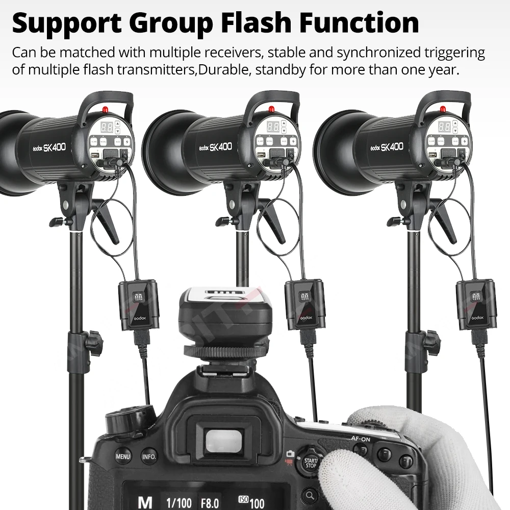 Godox DM-16 Channel Radio Nirkabel Remote Studio Flash Trigger Untuk Kamera Canon Nikon Olympus Pentax