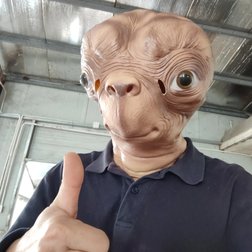 

Cosplay E.T Alien Latex Mask Halloween Carnival Party Props Movie E.T. the Extra-Terrestrial Creepy E.T. Alien Full Face Masks