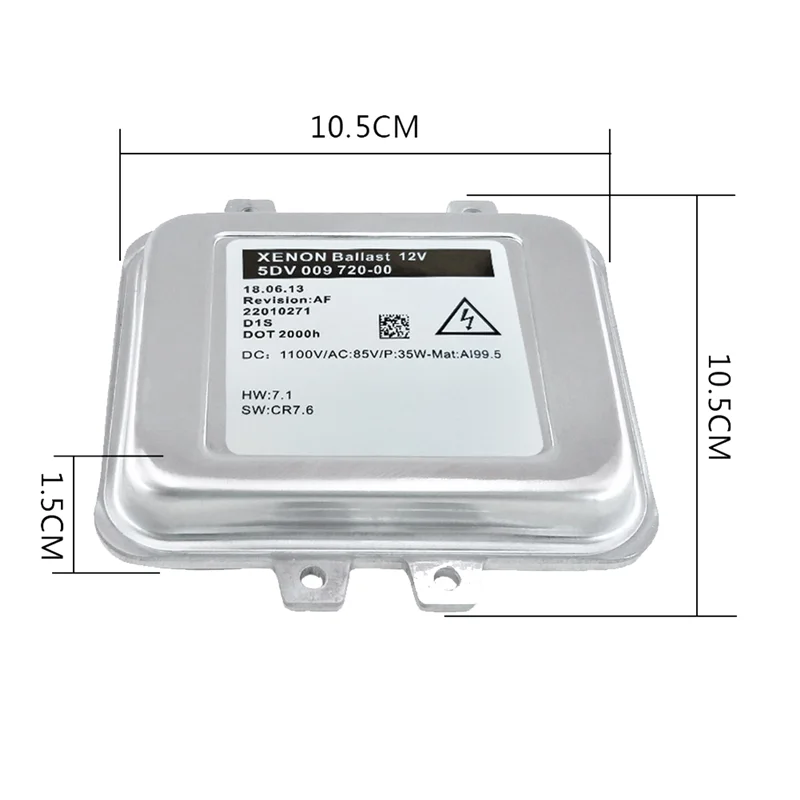 

A23P 5DV009720-00 Metal Module Ballast Headlight Control Unit HID Ballast For Opel 5DV00972000