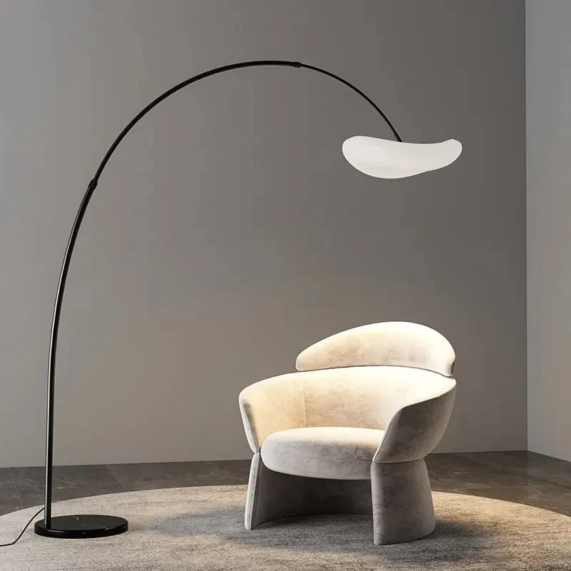 

Postmodern Minimalist Creative Angling Floor Lamps Designer Living Room Sofa Side Cafe Study Marble Base LED Lighting Luminaires