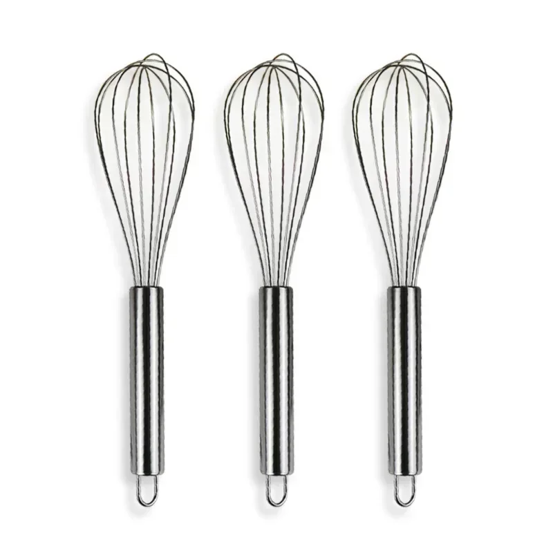 6/8/10/12inch Stainless Steel Egg Stirring Balloon Whisk Manual Egg Beater Mixer Kitchen Baking Utensil Cream Butter Whisk