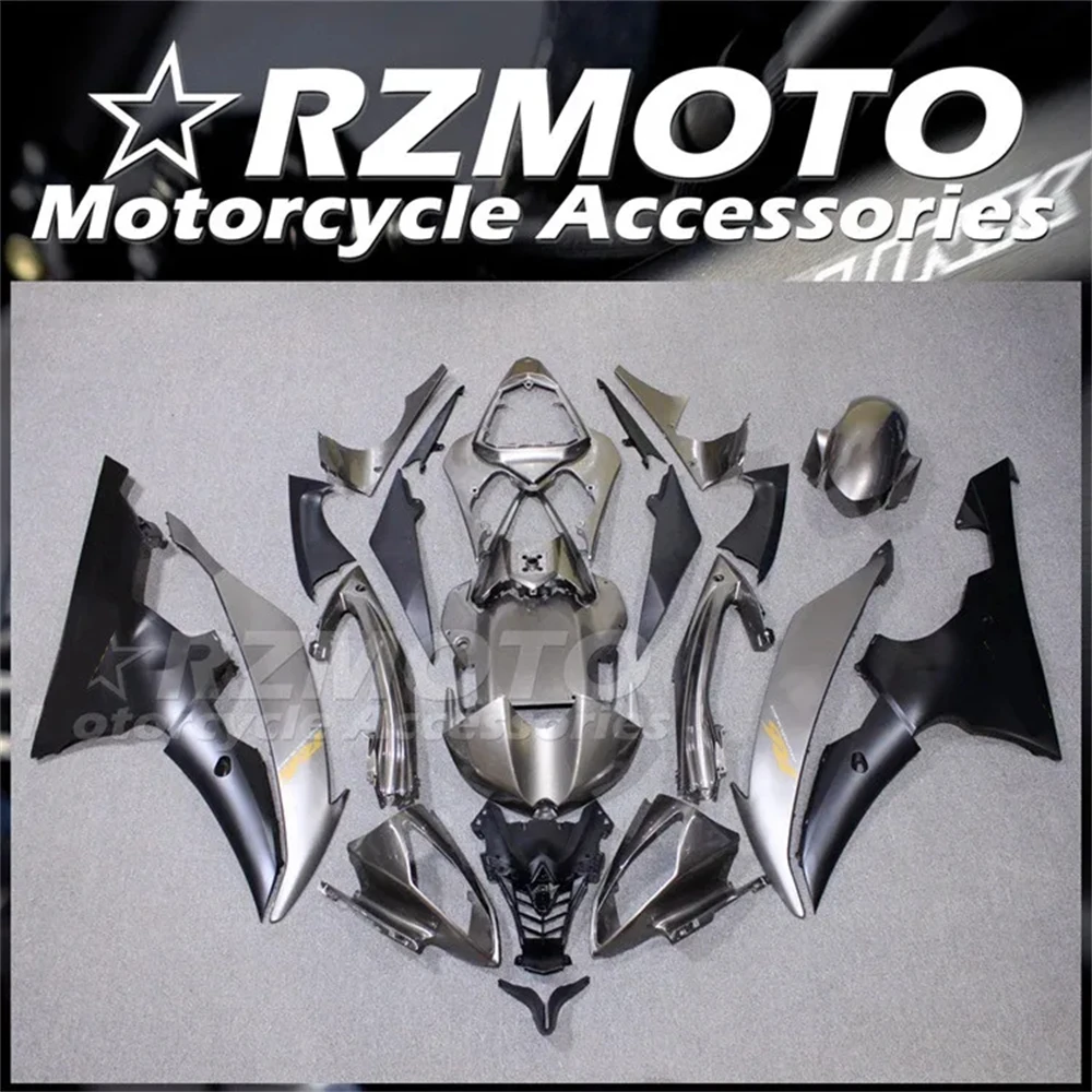 New ABS Fairings Kit Fit for YAMAHA YZF- R6 08 09 10 11 12 13 14 15 16 2008 2009 2010 2011 2012 2013 2014 2015 2016 Gray Glossy