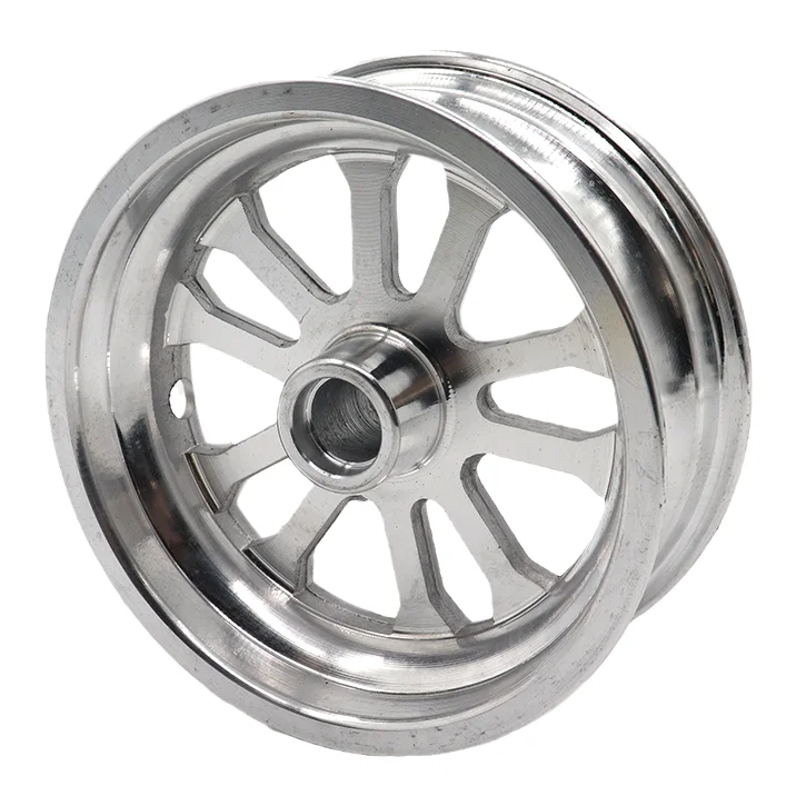 Super 90/65-6.5 Tubeless Aluminium Front Wheel Hub 6.5 inch rim Front/rear  hub  for Scooter with  Axle  Parts