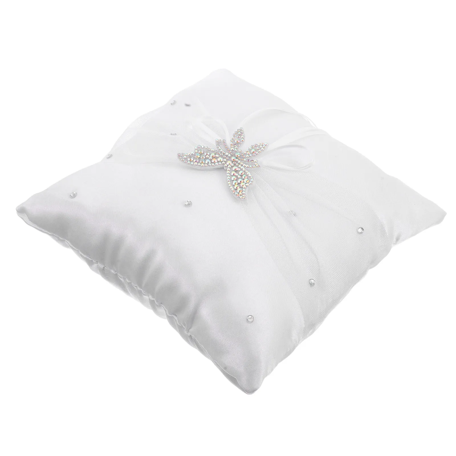 Bantal Cincin Pernikahan Satin - Ring Bearer Pillow ulasan dan harga
