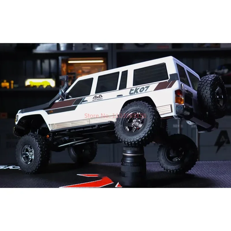 Rla Tk07 1/7 Simulação Modelo Rc Veículo de Escalada Rc Elétrico 4wd Velocidade Dupla Diferencial Escalada Off Road Veículo Presentes