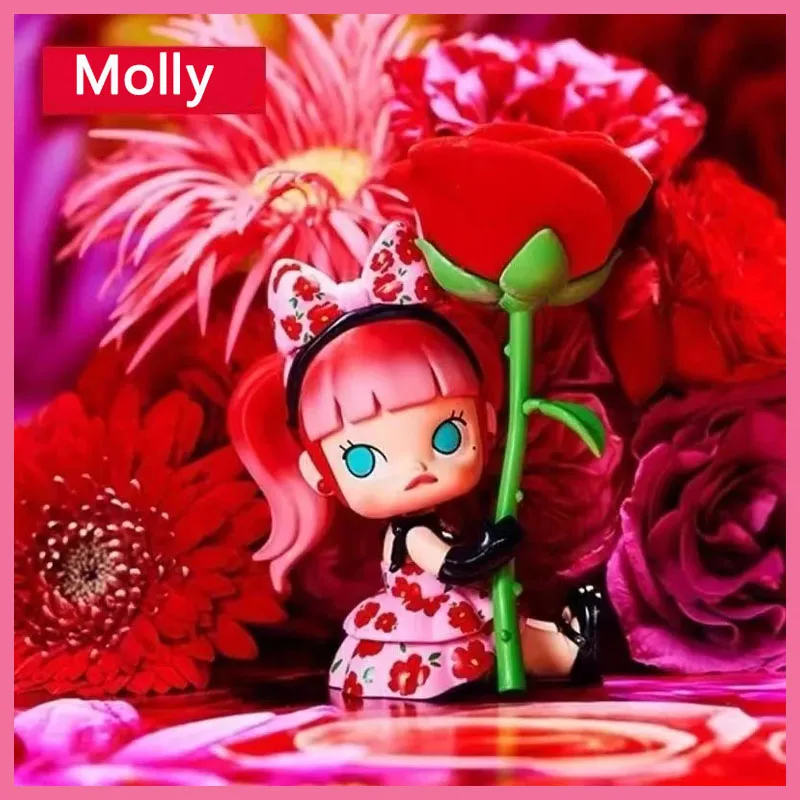 The Motherland Version Of Pop Mart Molly Ninagawa Flower Flower Instant Illusion Series Hand-Made Toy Model Car Decoration Gift