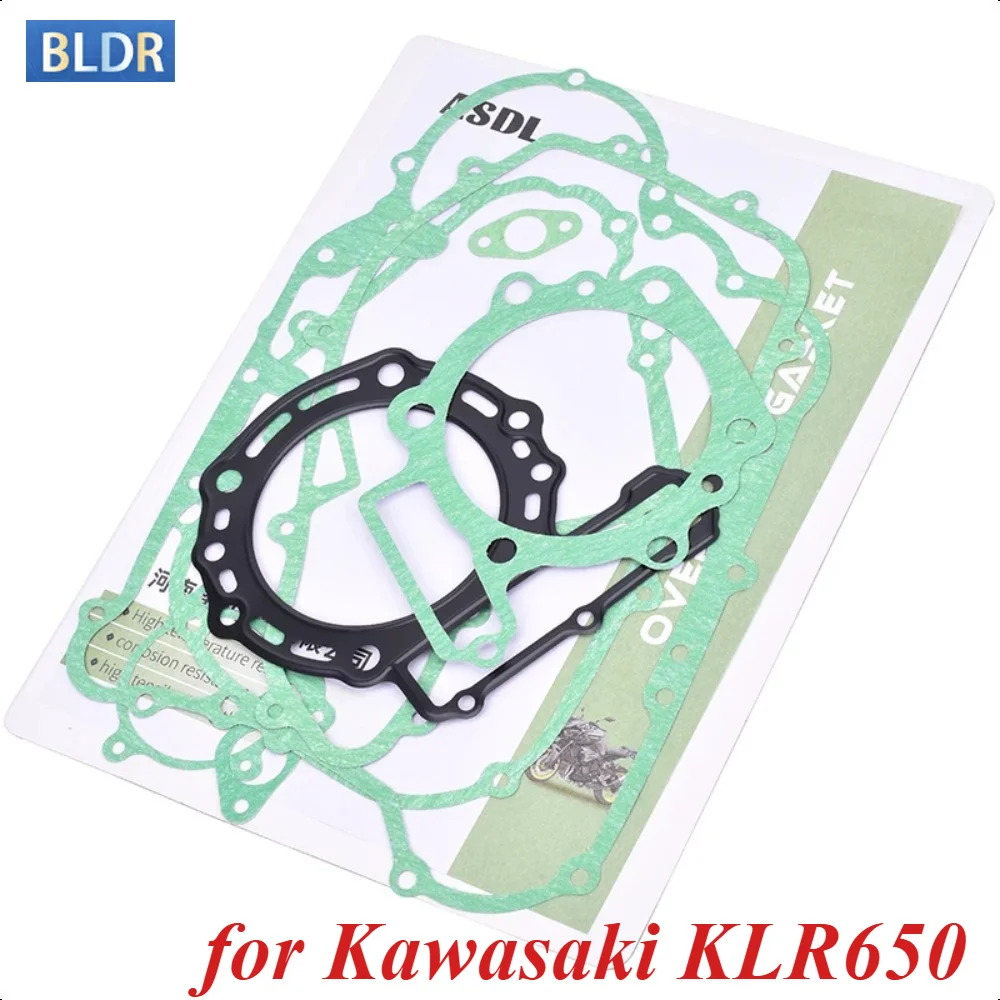 650cc Motorcycle Complete Full Cylinder Head Overhaul Gasket Mat Pad Kit for Kawasaki KLR650 KLR 650 Adventure KLR650 Traveler